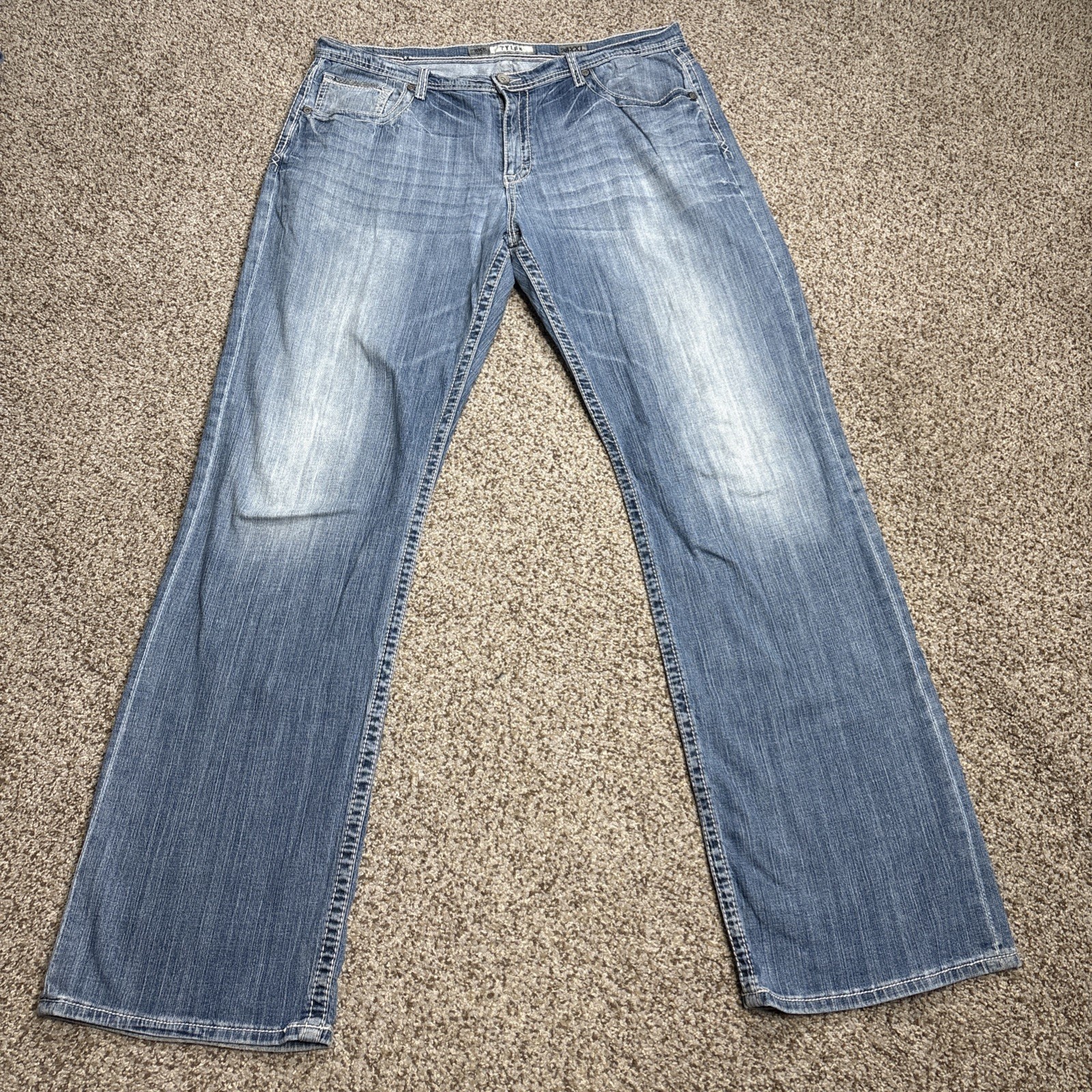 BKE Tyler Jeans Mens 38XXL Fits 40 X 36.5 Blue Denim Casual Faded - main photo