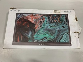 KYY 15.6 inch Type C FHD 1920 x 1080p Monitor Portable Monitor Gray
