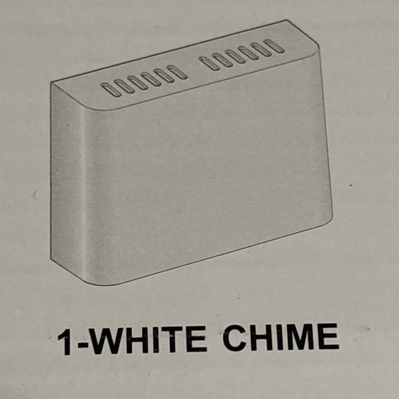 Wired 16V LOUD door bell CHIME Kit Flat White CL4000-W New w