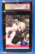 1991-92 Future Trends SIGNED AUTOGRAPH Card #26,  FRANK MAHOVLICH,  KSA 9