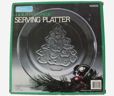 NEW Anchor Servingware Holiday Magic Christmas Tree  Serving Platter 12"