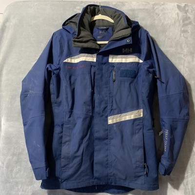 Helly Hansen Jacket Mens XS Blue Helly Tech RECCO Ski Snowboard Park City Parka