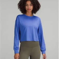 Lululemon Abrasion-Resistant Training Long-Sleeve Shirt Wild Indigo W3FP3S Blue