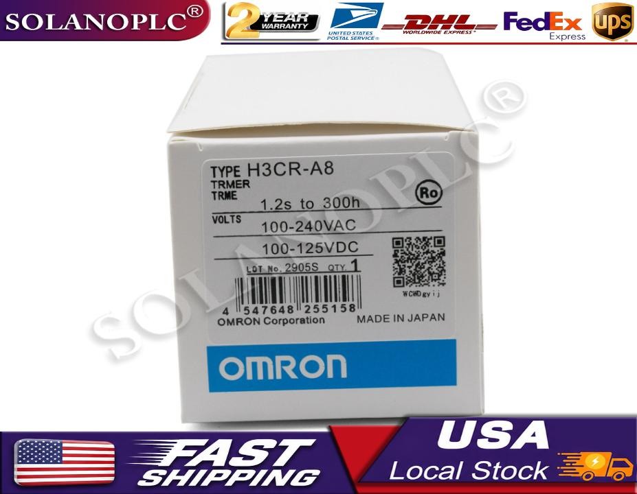 NEW IN BOX OMRON Timer H3CR-A8 H3CRA8 100-240VAC / 100-125VDC US Free TAX