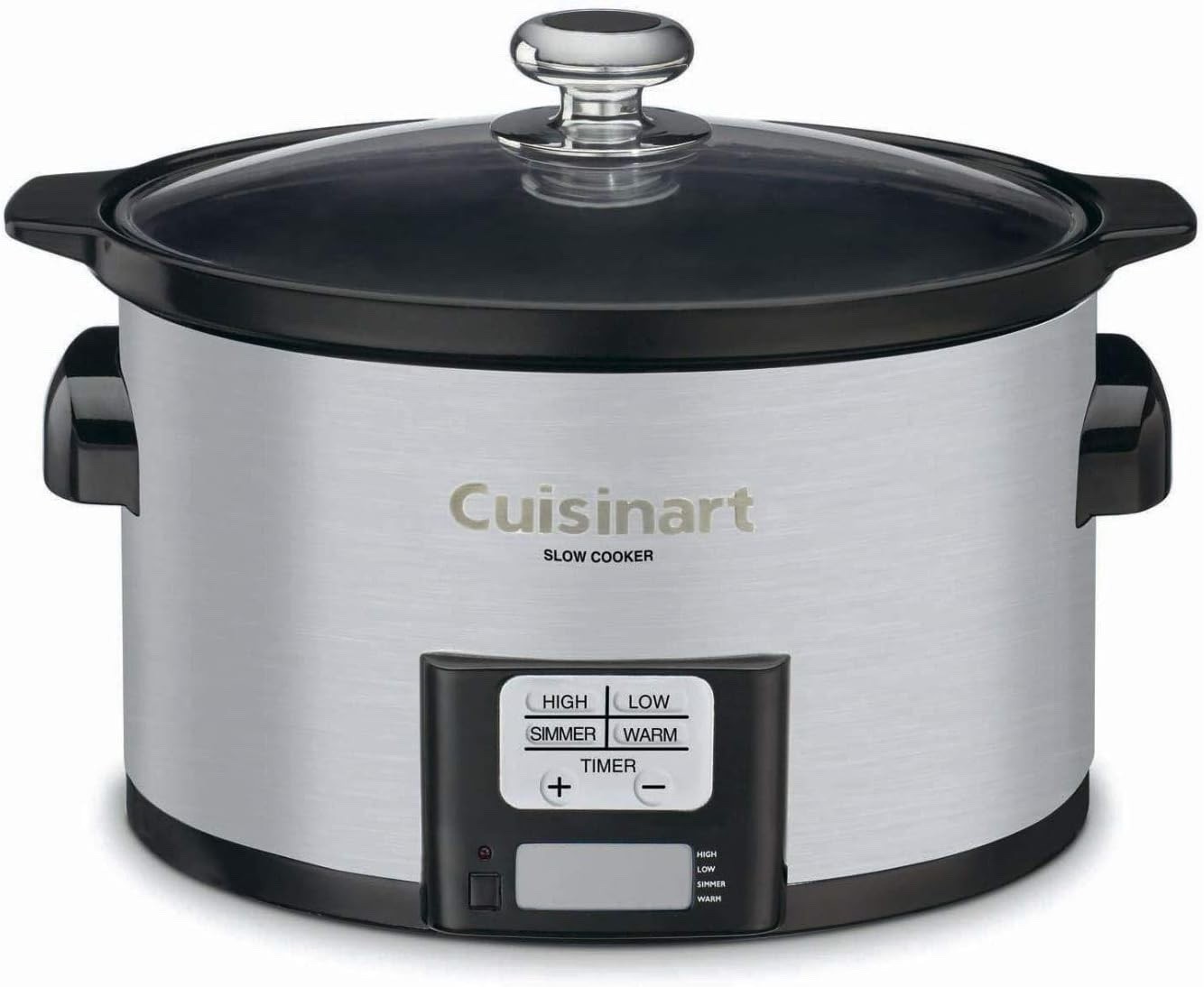 Cuisinart PSC-350 3-1/2-Quart Programmable Slow Cooker, 3.5 Quarts, Silver 