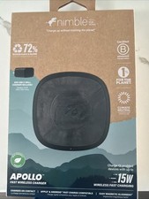 Nimble Apollo 15W Fast Wireless Charger - Schwarz - inklusive WANDADAPTER