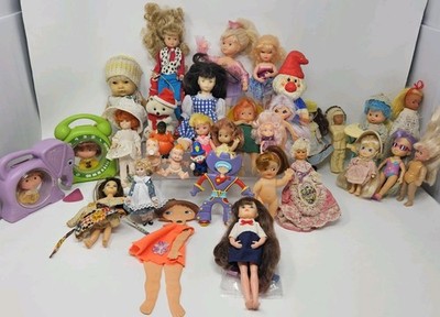 Lot Of 34 Vintage Dolls Tutti Kid Kore Horseman Fishel Creata Ting-a-Ling Rare