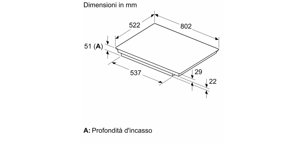 PIANO COTTURA INDUZIONE BOSCH 80cm NERO TIMER SPEGNIMENTO PIV831HB1E - Immagine 3 di 4