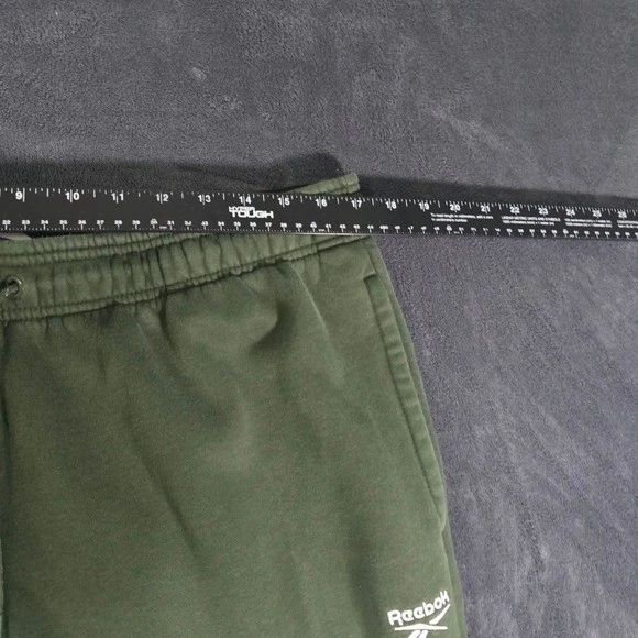 Pantalones deportivos Reebok para hombre XL verde oliva polar cintura elástica bolsillo con cremallera Foto 4 de 4
