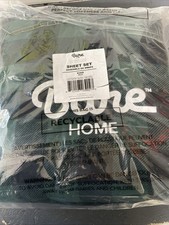 Bare Home Flannel Sheet Set Prints - 100 Cotton - Size King, Buffalo Plaid G/B