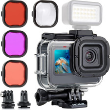Waterproof Case for GoPro Hero 13 12 11 10 9 Black, 196ft Underwater Dive Protec