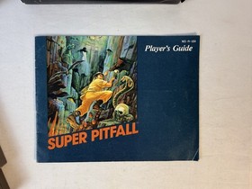 Super Pitfall NES 1987 Box Game Manual - Missing Top Flap