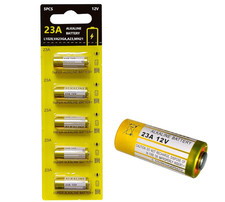 23A 12V Alkaline Battery 5 Pack for Remote Control  Electronics