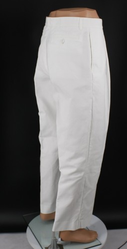 DIOR HIGH WAIST CHINO TROUSERS MENS PLEATED IT 48 / UK 32 WHITE RRP £1200 AD - Picture 4 of 10