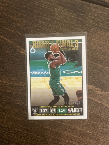 Jaylen Brown #15 2022 Panini Hoops Road to the Finals card