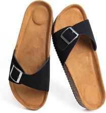 Women's Sandals Comfortable, Skin-Friendly Suede Upper with Adjustable Strap...