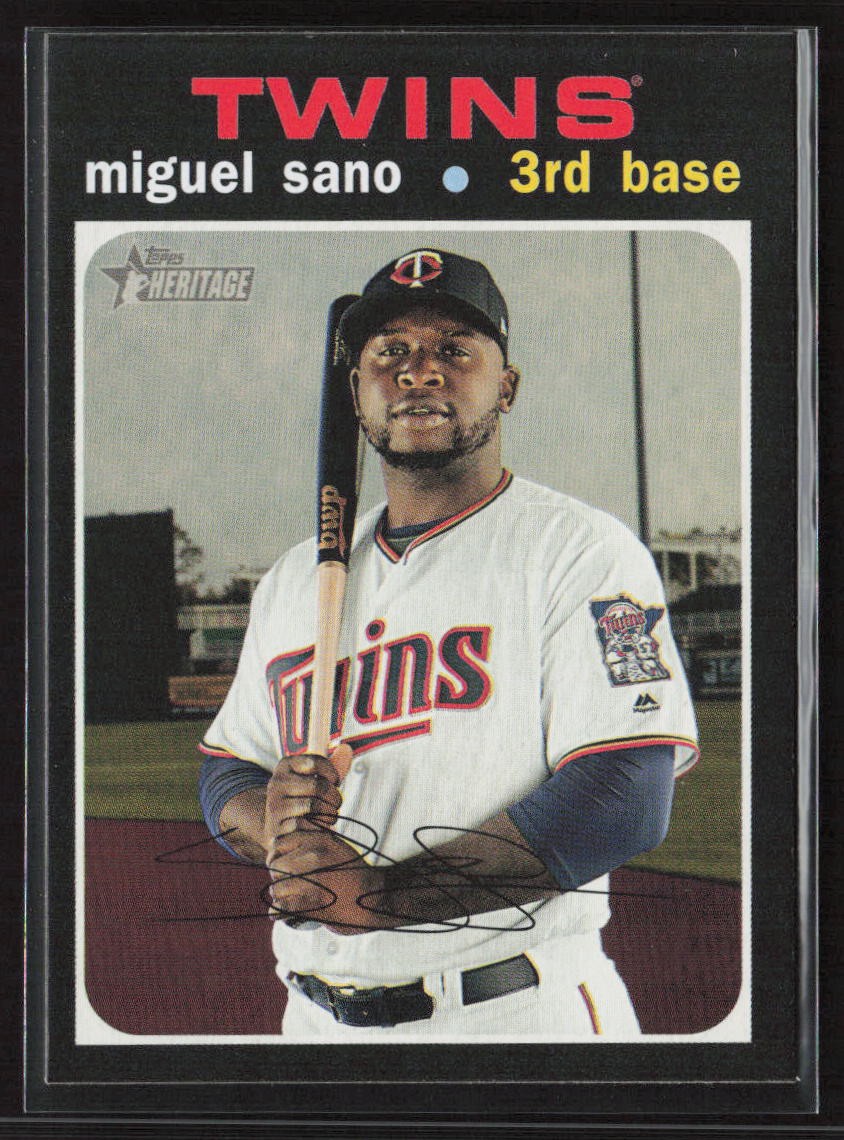 2020 Topps Heritage #441 Miguel Sano Short Print SP