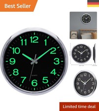 Stilvolle 30cm Leise Wanduhr - Batteriebetriebene Uhr für Küche und Schlafzimmer