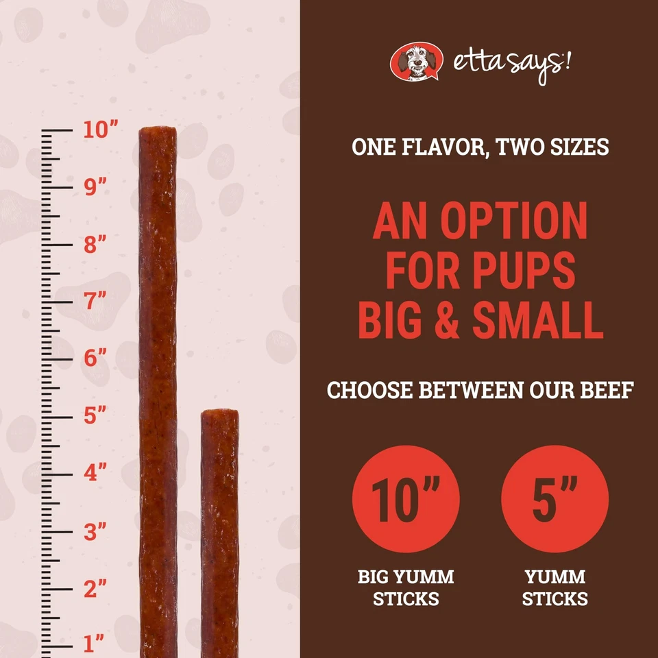 etta says Yumm Sticks - Carne de carne real para cães guloseimas espasmódicas - Grau humano - Feito ... - Imagem 2 de 4