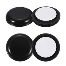4Pcs Plastic Furniture Sliders 0.9" Self-Adhesive Furniture Protectors, Black