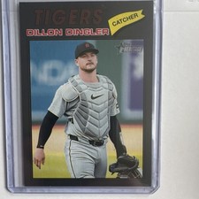 Topps Heritage Dillon Dingler Tigers Catcher Baseball Card #73