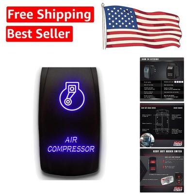 Compact Waterproof 5-Pin On-Off Switch with Illumination for Emergency Vehicles