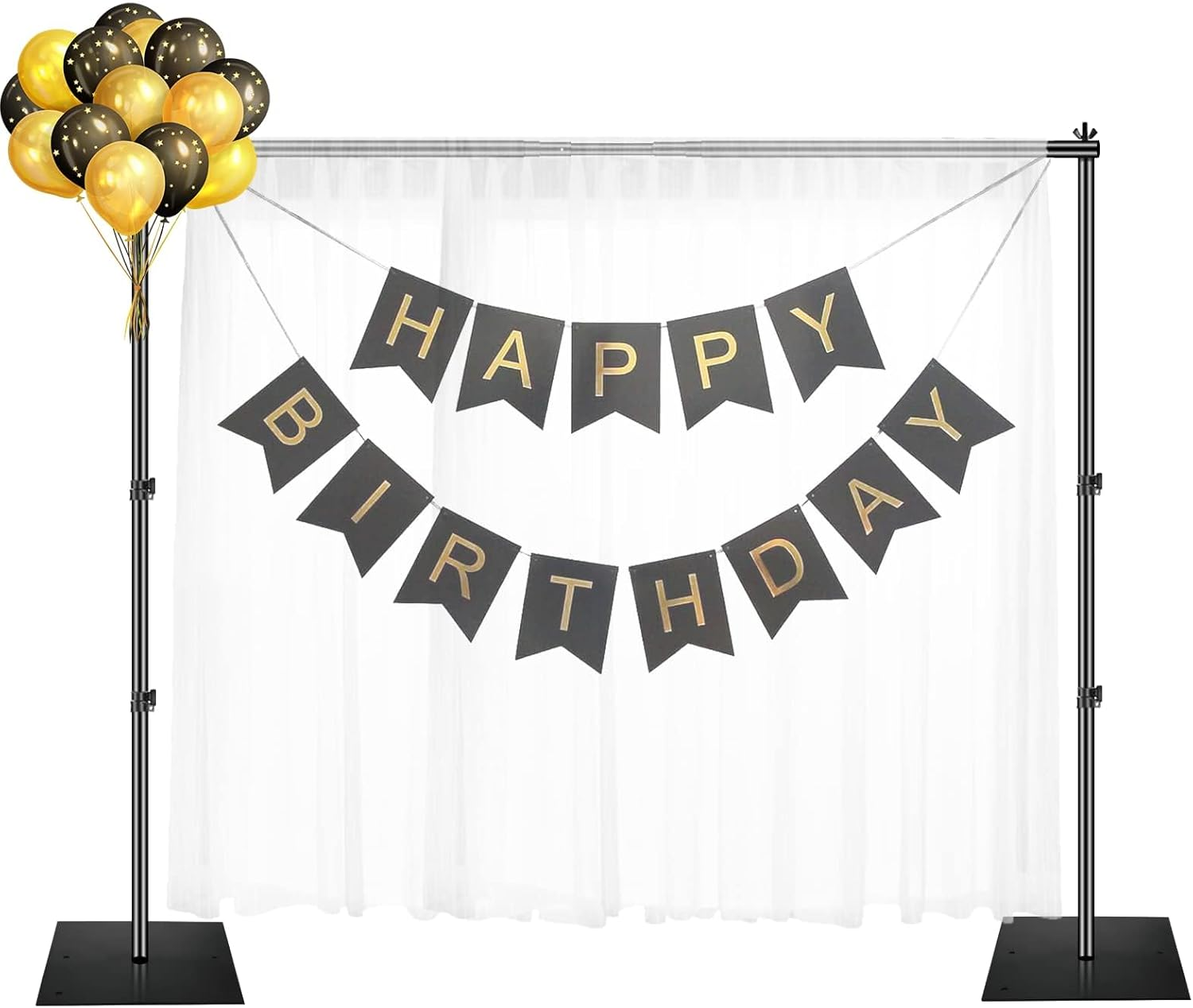 EMART Heavy Duty Backdrop Stand, 2.1Mx3M/7X10 Ft Adjustable Background Support S