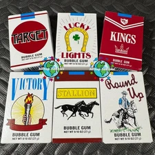 LOT 6X PACKS OF BUBBLE GUM CIGARETTES .9oz BUY MORE AND $AVE! (8 cigs per pack)