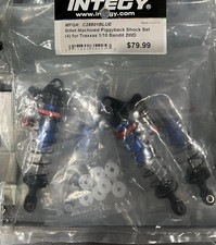 INTEGY C28801BLUE Billet Machined Piggyback Shock Set (4) for Traxxas 1/10