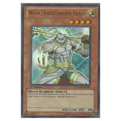 Yu-Gi-Oh! Ra Yellow Mega Pack Wulf, Lightsworn Beast (Ultra Rare) RYMP-EN103 EX
