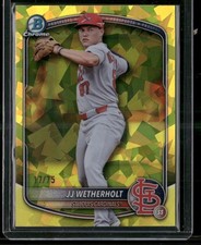 2025 Bowman Draft #BDC-145 JJ Wetherholt Yellow Sapphire /75
