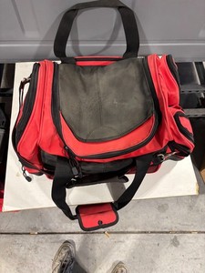 Red duffle bag large