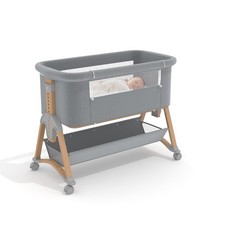 5 in 1 Baby Bassinet, 6 Height Adjustable Bedside Bassinet for Baby, Rocking ...