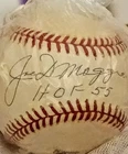 Joe DiMaggio Signed Official American League Baseball HOF 55 PSA/DNA BallQube