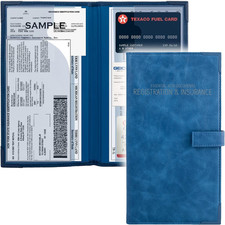 Auto Insurance and Registration Card Holder - Vehicle Glove Box Document Organiz