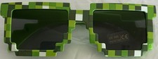 Minecraft Square Pixel Green Fashion Kids Adults Gift Toys Sunglasses UV 400