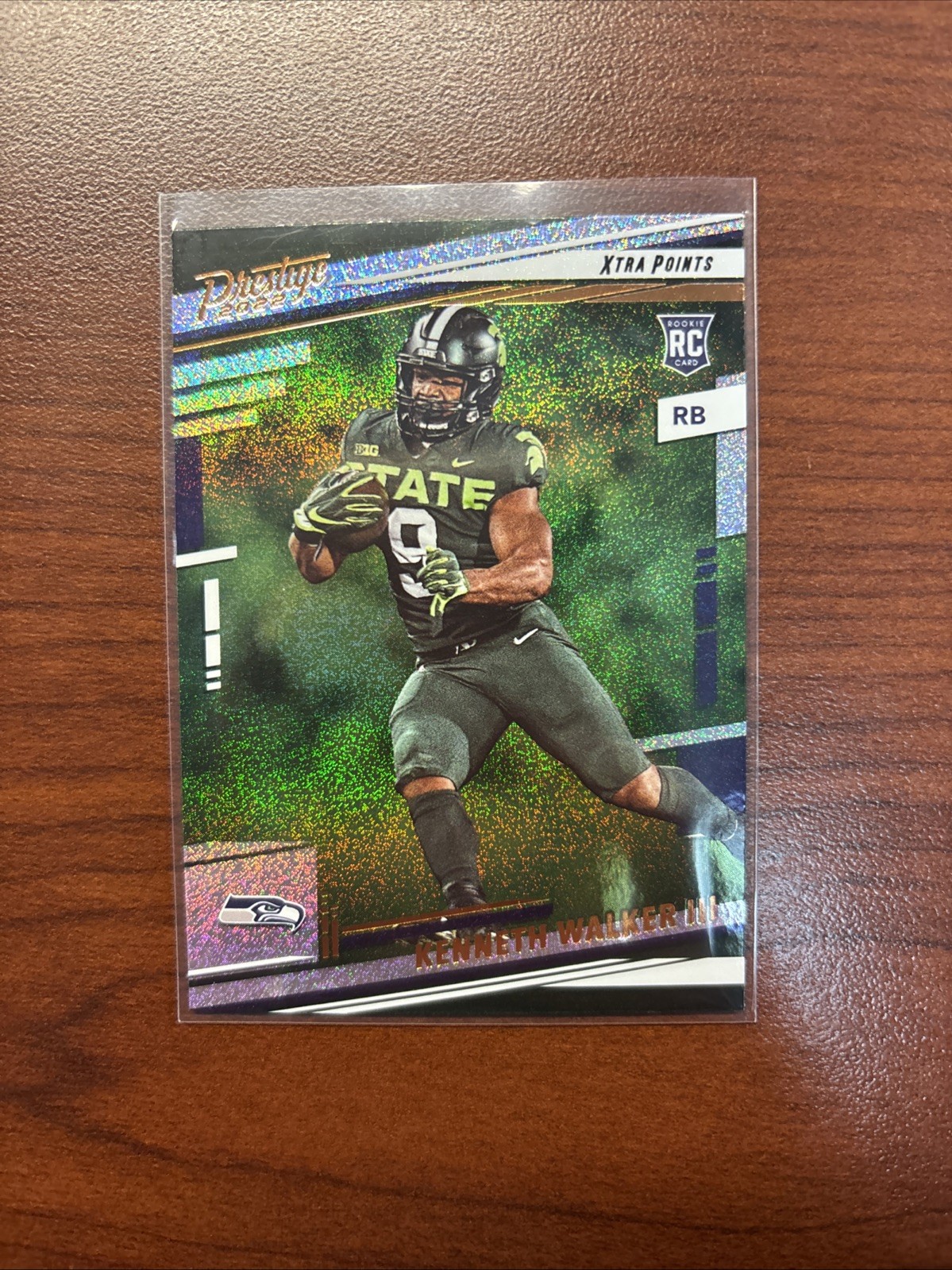 2022 Panini Prestige - Rookies Kenneth Walker III #314 Xtra Points Galaxy (RC)