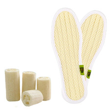 Size42/43 Natural Loofah Insoles Sweat-absorbing Breathable Loofah Insole 2Pairs