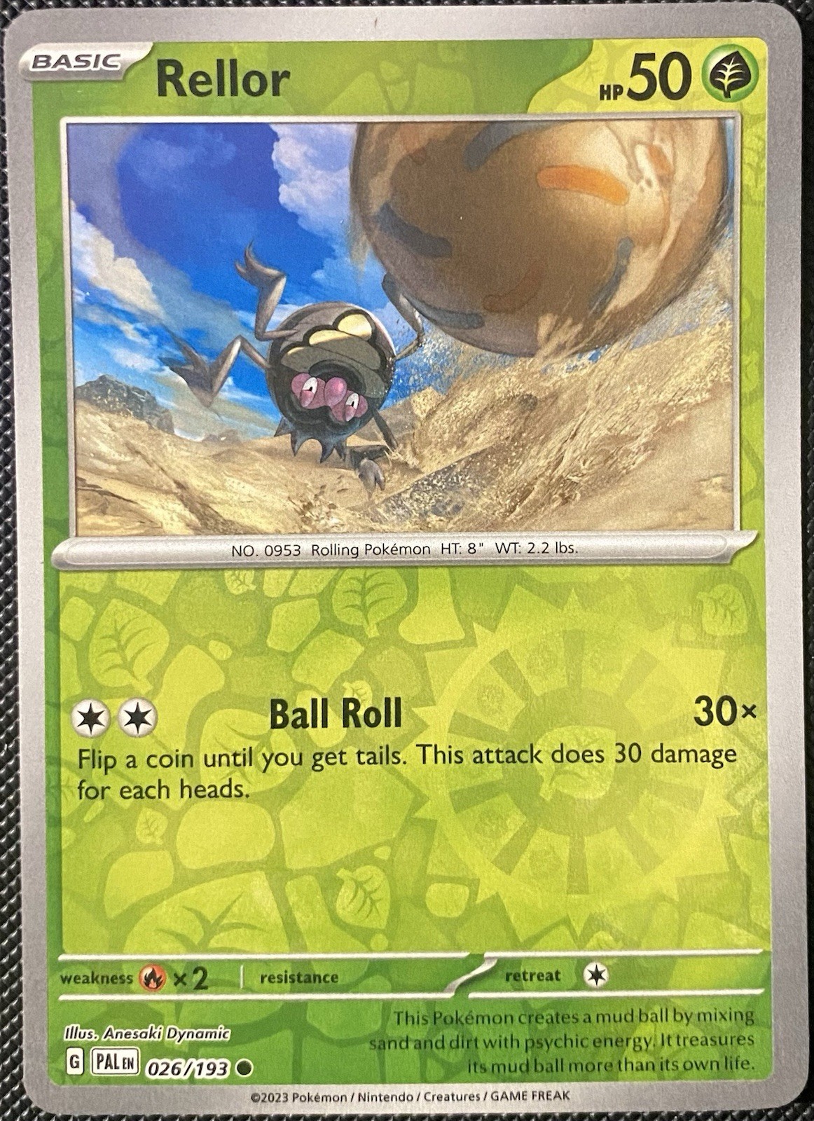 Rellor 026/193 Sv02: Paldea Evolved Reverse Holo NM Pokémon