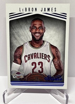 2016-17 Panini Studio LeBron James Cleveland Cavaliers #136
