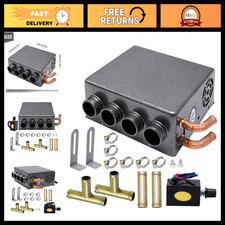 12v Car Truck Auxiliary Heater - 4 Ports Compact Underdash Heater For Winter Def