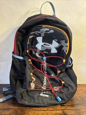 Zaino mimetico Under Armour Hustle Sport bianco e nero scuola o sport!!