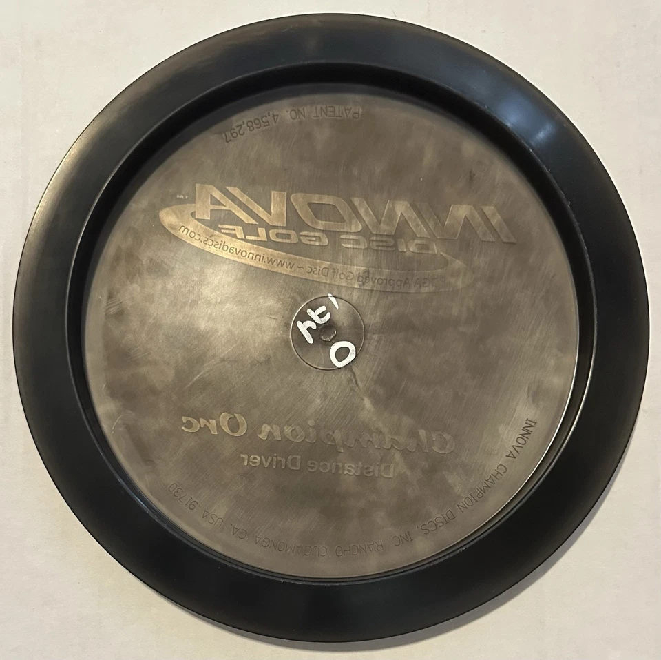 Innova Champion Orc PFN w/ Patent # Smoke w/ Sweet Gold Foil Disc Golf Driver - Image 3 of 3