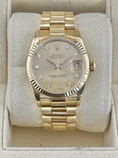 Rolex Datejust 31 President Champagne Diamond Dial on President 68278 1991