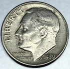 1959-D Roosevelt Dime - Circulated Condition - 90% Silver - US Coin - 3003