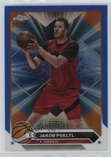 2023-24 Topps Chrome Blue Refractor 60/75 Jakob Poeltl #59 0c3