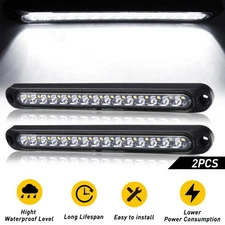 10" LED Truck Trailer Reverse Backup Light Turn Tail Strip Bar Super Bright Lamp