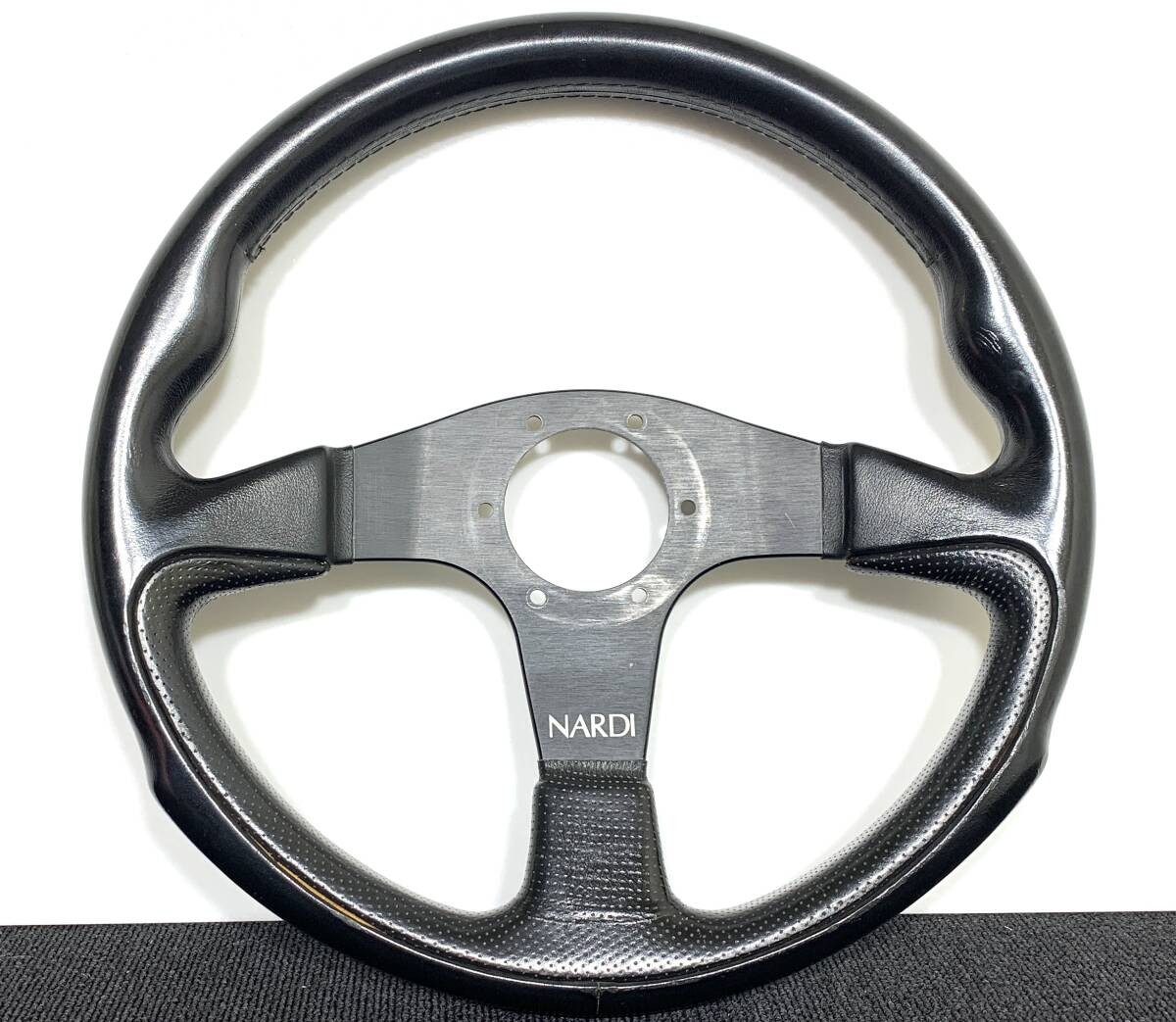 パーツ NARDI NARDI Challenge 350mm Steering Wheel Black Leather 35 JDM Toyota
