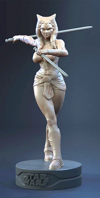 Ahsoka Tano Cool Sexy Figure V7! 3D Printed 16k! HandPainted or Unpainted!