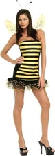 Secret Wishes Busy Bumble Bee Women's Costume, Dress, Wings, Headpiece